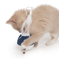 Catit PIXI Spinner Electronic Cat Toy - White & Blue