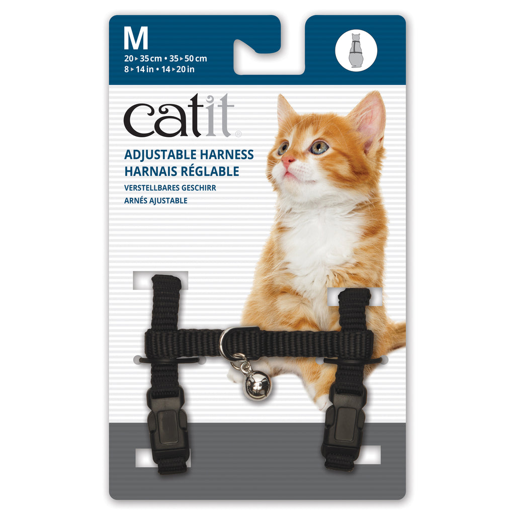 Catit Adjustable Nylon Harness - Black