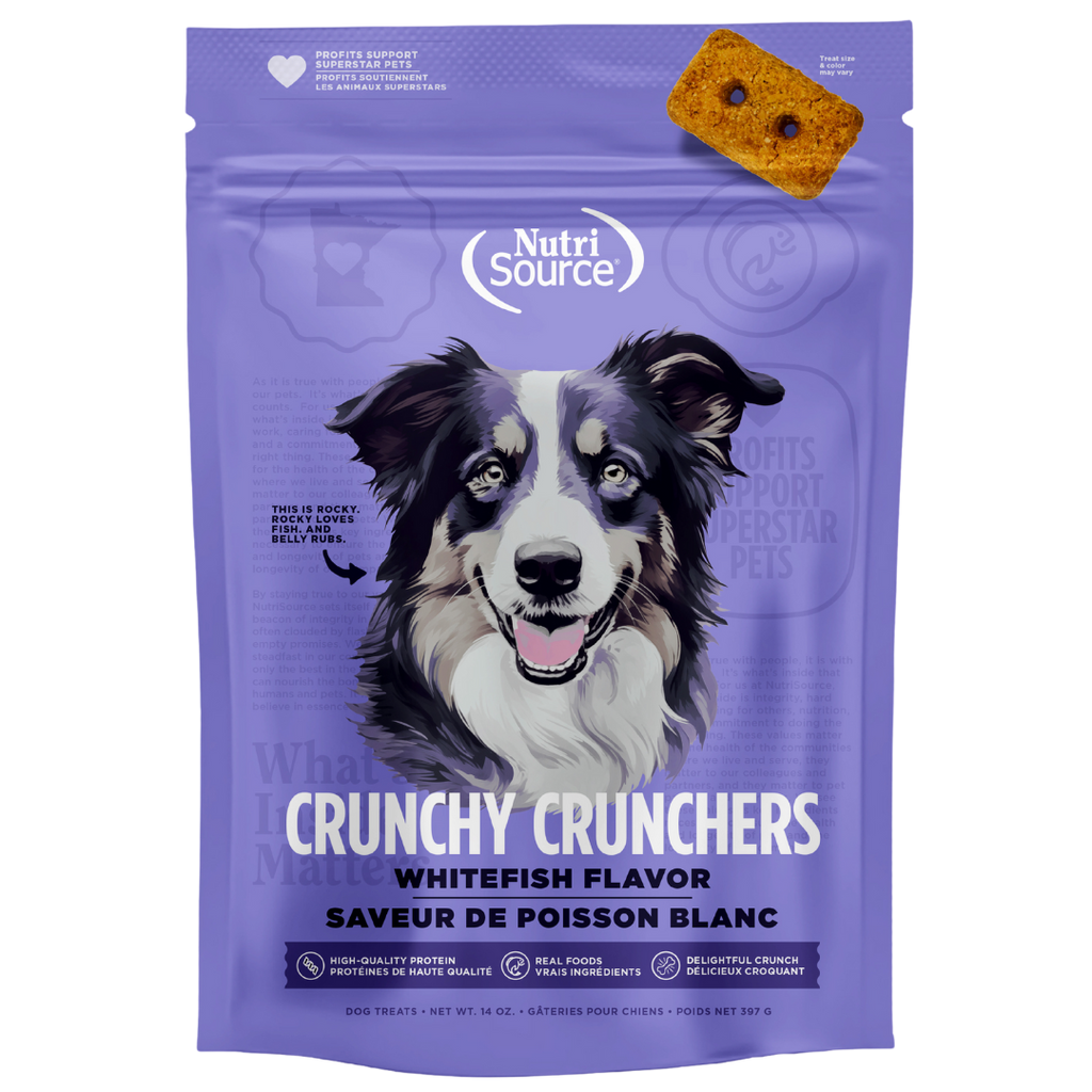 NutriSource® Crunchy Crunchers Whitefish Flavor Dog Treats 14oz SALE