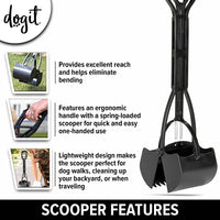 Dogit Clean Jawz Waste Scooper for Concrete & Smooth Surfaces - 64 cm (25.5 in) SALE
