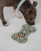 Dexypaws Silicone Snuffle Mat "Hide + Seek" Bone, Sage Green