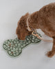 Dexypaws Silicone Snuffle Mat "Hide + Seek" Bone, Sage Green