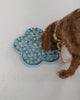 Dexypaws Flower Hide and Seek Silicone Snuffle Mat, Sky Blue for Cats or Dogs