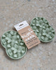 Dexypaws Silicone Snuffle Mat "Hide + Seek" Bone, Sage Green