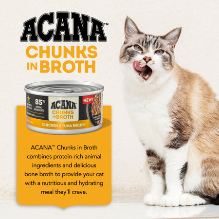 Acana Chunks in Broth Chicken & Tuna Recipe 5.5 oz (NEW)