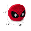 Buckle Down Squeaky Plush - Spider-Man Face Emoji