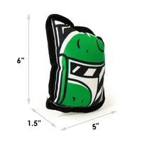 Buckle Down Squeaky Plush - Star Wars Boba Fett Head