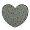 Dexypaws Dexter Approved Heart Enrichment Licking Mat, Khaki Green for Cat or Dog