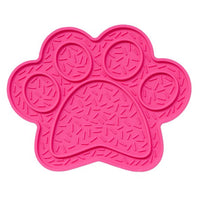 Dexypaws Paw Print Enrichment Licking Mat Pink Cat Dog