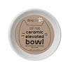 Dexypaws Raised Ceramic Cat Bowl, White Cat 7 oz