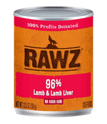 RAWZ® 96% Lamb & Lamb Liver Wet Dog Food 12.5 oz