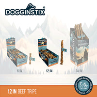 DOGGINSTIX Braided Beef Tripe 12" Natural Dog Chews & Treats