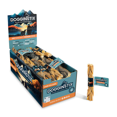 DOGGINSTIX Braided Lamb Collagen 6