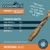 DOGGINSTIX Lamb Collagen Barbell Dog Treat