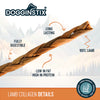 DOGGINSTIX Braided Lamb Collagen Twist Natural Dog Chews & Treats 12"