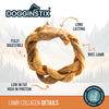 DOGGINSTIX Braided Lamb Collagen Ring Natural Dog Chews & Treats