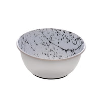 Dogit Stainless Steel Non-Skid Dog Bowl - Black & White Splash