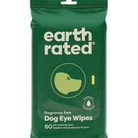 earth rated® Fragrance Free Dog Eye Wipes, Eye Cleansing Wipes (60ct)