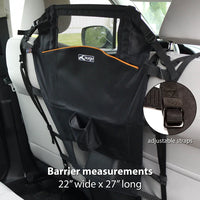 Kurgo Backseat Barrier Black Dog