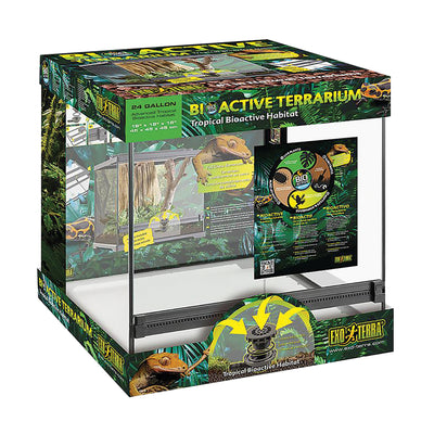 Exo Terra Terrarium - Advanced Amphibian Habitat - Small/Wide - 45 x 45 x 45 cm (18 x 18 x 18 in) SALE