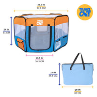 Travel Cat The Feline Fun House - Portable Cat Play Tent