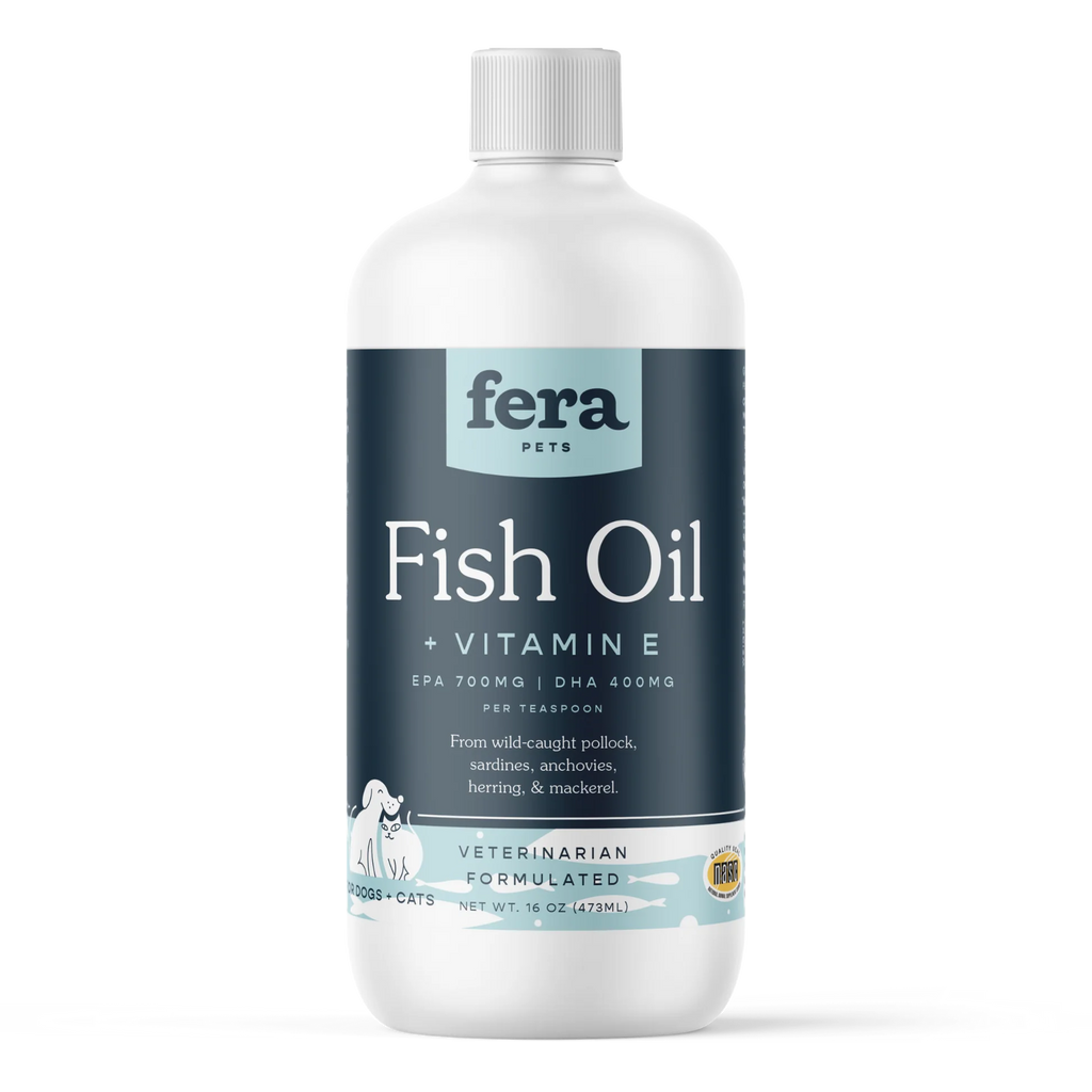 Fera Pets – Fish Oil for Small Dogs & Cats, Liquid – 8oz