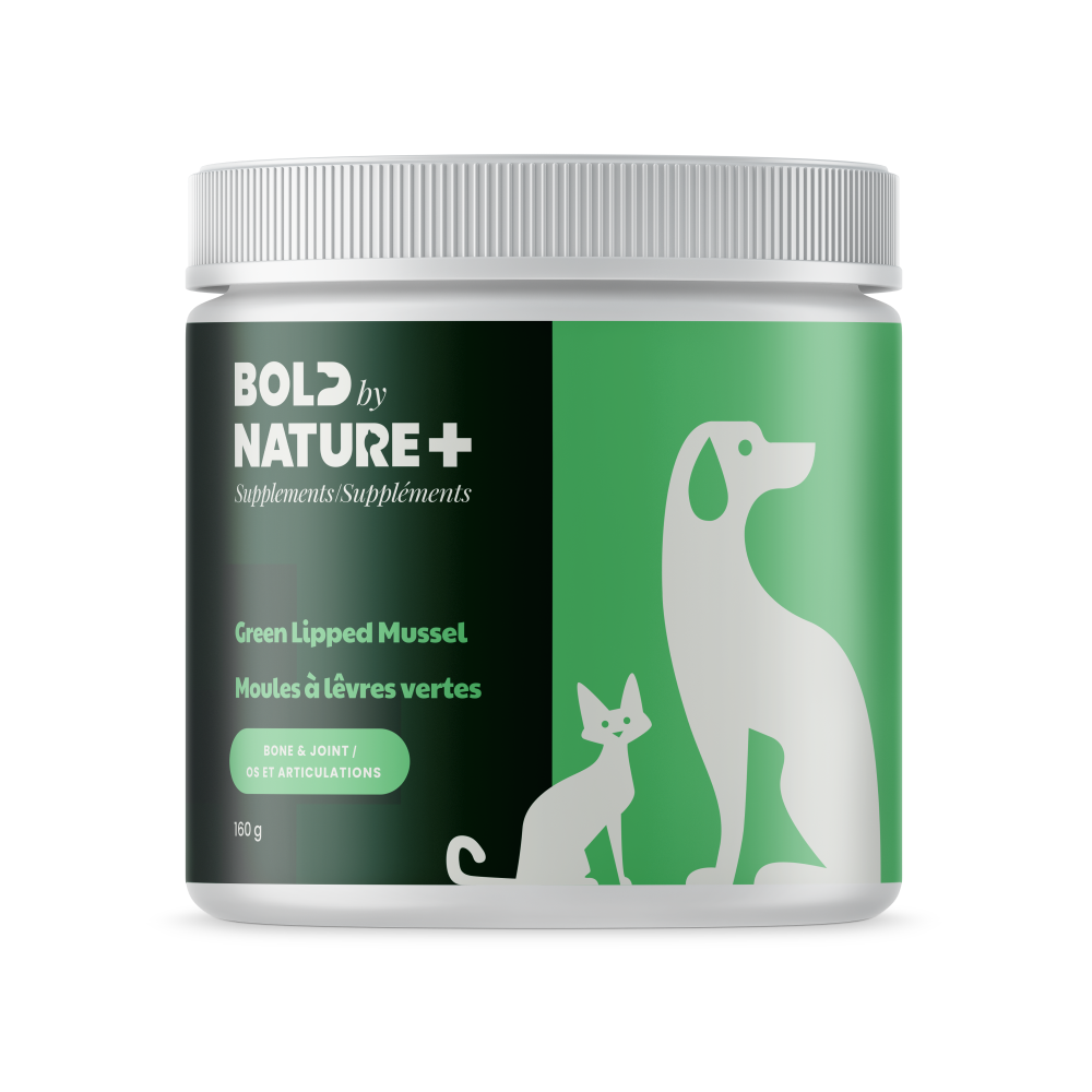 Bold by Nature Green Lipped Mussel Supplement for Dogs & Cats 160gm