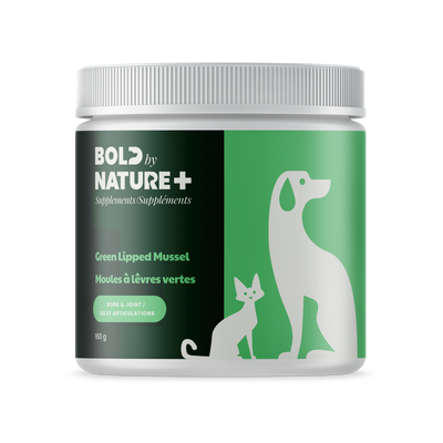 Bold by Nature Green Lipped Mussel Supplement for Dogs & Cats 160gm