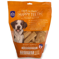 Himalayan Dog Chew Happy Teeth 30 Day Supply Dental Peanut Butter Dog Chews 12 oz SALE