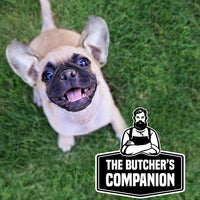 THE BUTCHER'S COMPANION Sausage Sticks Pork Recipe Dog Treats 40g