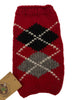 Chilly Dog - Red Classic Argyle xsmall SALE