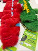 Riley & Rex Squeaky Crocodile Stuffing Free Plush Dog Toy with 16 pc Squeaker (NEW)