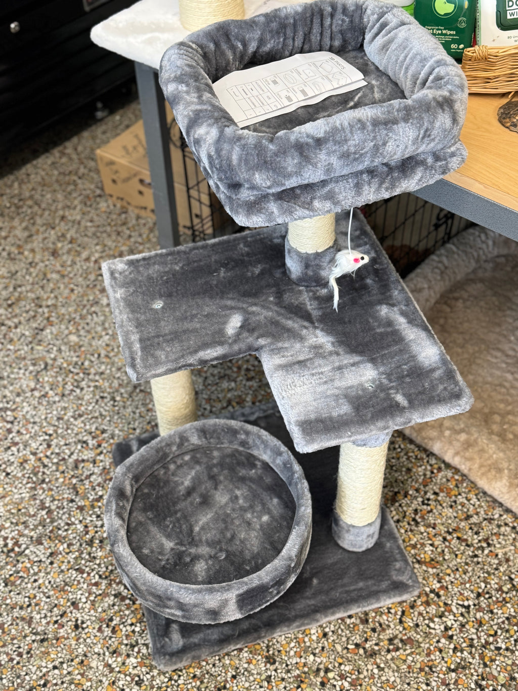 Aristokatz Grey 32" Cat Tree (NEW)