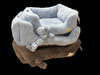 MPC Dog or Cat Plush Square Bed with Bow (NEW)