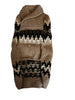 Chilly Dog Sweater Tan Fairisle SALE