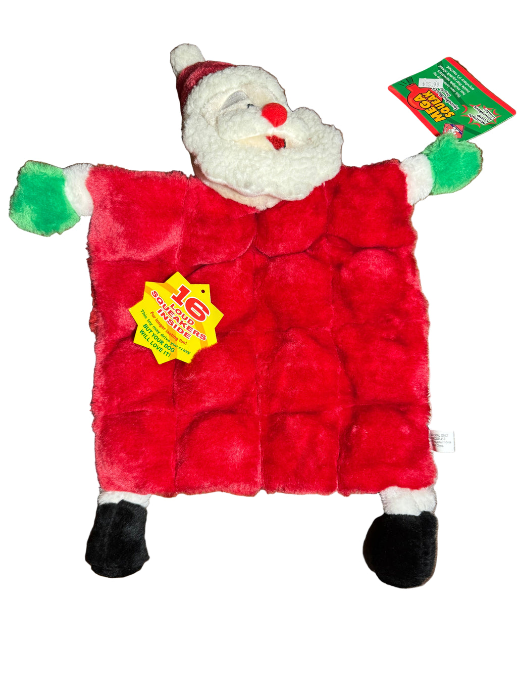 Kyjen Xmas Santa Squeaker Mat SALE