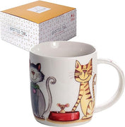 Spotted Dog Mug - Cat with Dish SALE