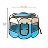 Brookbrand Soft Foldable Playpen, Blue & White