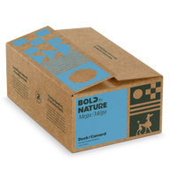 BOLD by NATURE Mega Duck Frozen Dog Food 24 lb Box (48 x 8 oz Patties)