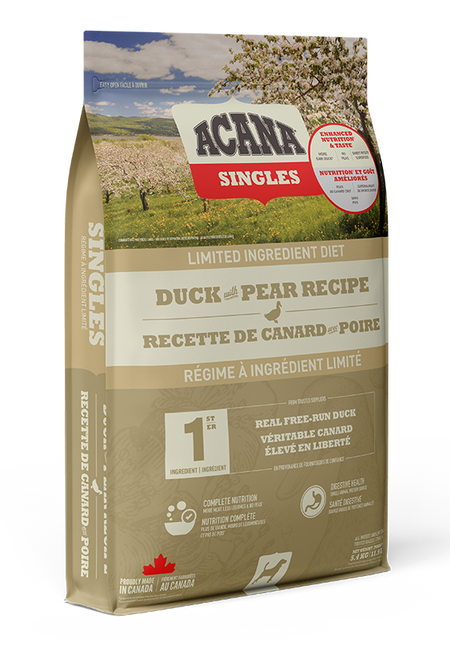 Acana Singles Duck with Pear Recipe Dog Food