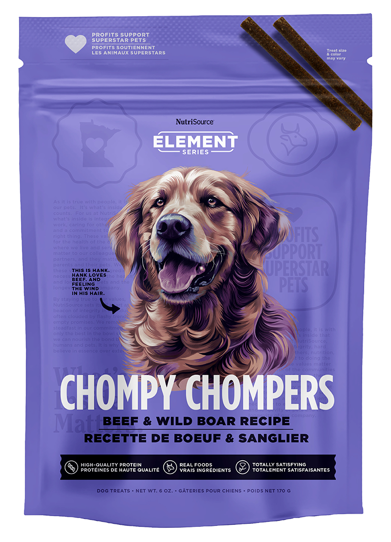 NutriSource® Beef & Wild Boar Chompy Chompers 6oz Dog Treat SALE