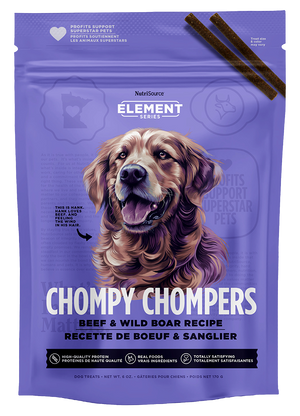 NutriSource® Beef & Wild Boar Chompy Chompers 6oz Dog Treat SALE