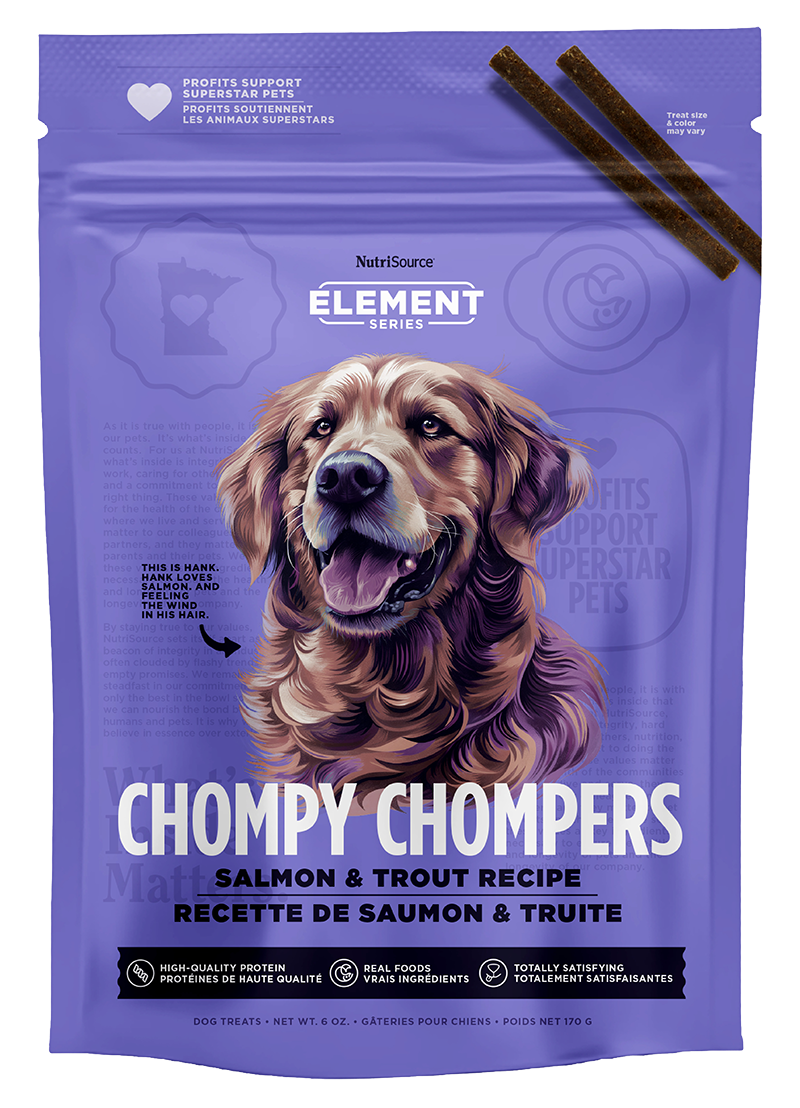 NutriSource® Salmon & Trout Chompy Chompers 6oz Dog Treat SALE