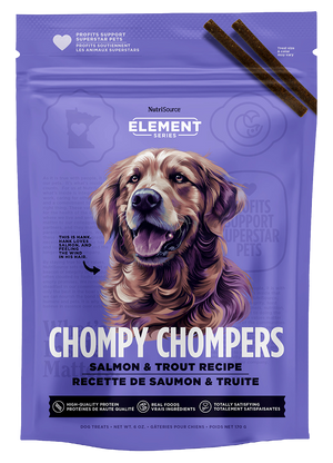 NutriSource® Salmon & Trout Chompy Chompers 6oz Dog Treat SALE