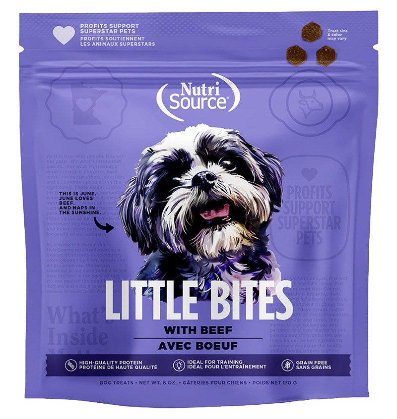 NutriSource® Grain Free Beef Little Bites 6oz Dog Treat SALE