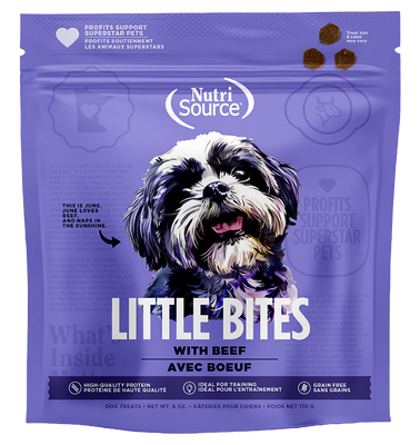 NutriSource® Grain Free Beef Little Bites 6oz Dog Treat SALE