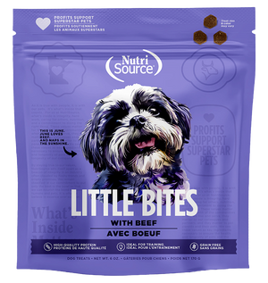 NutriSource® Grain Free Beef Little Bites 6oz Dog Treat SALE