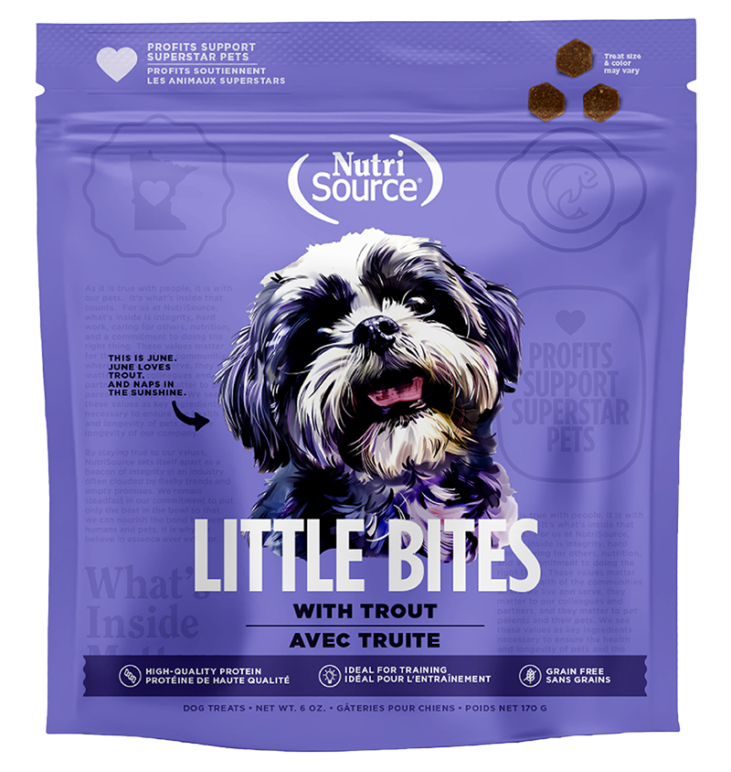 NutriSource® Grain Free Trout Little Bites 6oz Dog Treat SALE