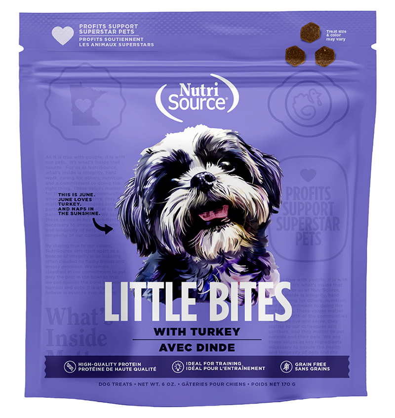 NutriSource® Grain Free Turkey Little Bites 6oz Dog Treat SALE