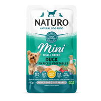 Naturo Adult Mini Duck with Rice and Vegetables – 150g Pouch